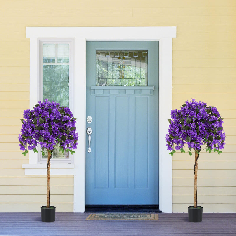 Load image into Gallery viewer, Goplus 53” Bougainvillea Artificial Tree with 576 Flowers