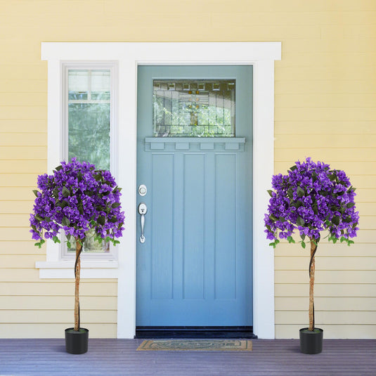 Goplus 53” Bougainvillea Artificial Tree with 576 Flowers