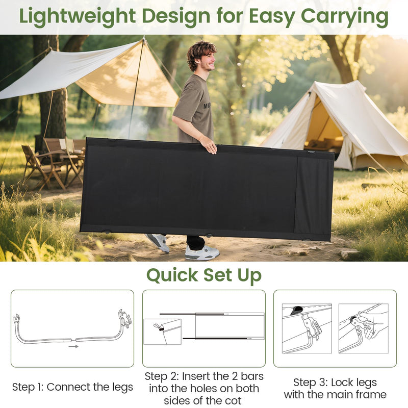 Load image into Gallery viewer, Goplus 4.3LBS Ultralight Foldable Camping Bed with 330 LBS Capacity