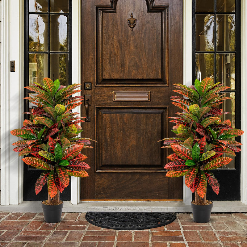 Load image into Gallery viewer, Goplus Artificial Croton Palm Tree