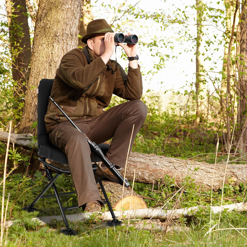 Load image into Gallery viewer, Goplus Hunting Chair, 360 Degree Swivel Hunting Seat with All-Terrain Duck Feet