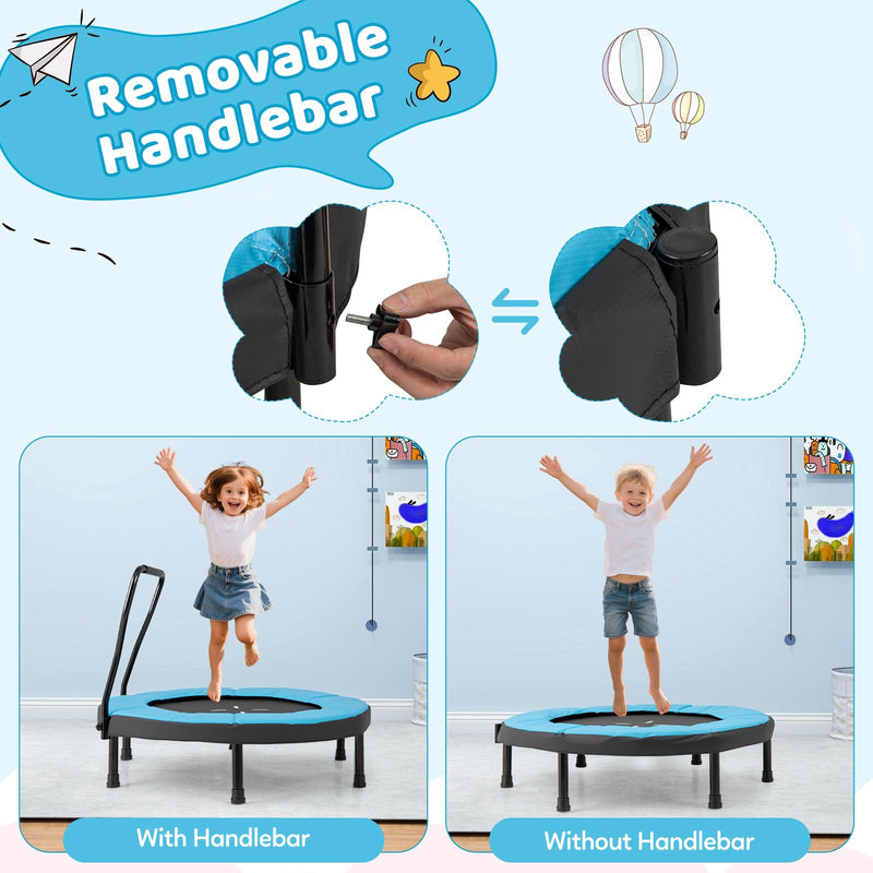 Load image into Gallery viewer, Goplus 40" Trampoline with Foam Handlebar & Safety Pad