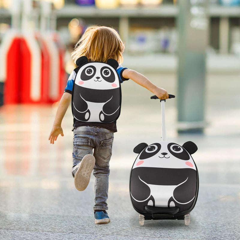 Load image into Gallery viewer, Goplus 2PC Kids Carry On Luggage Set, 16" Rolling Suitcase & 12" Backpack