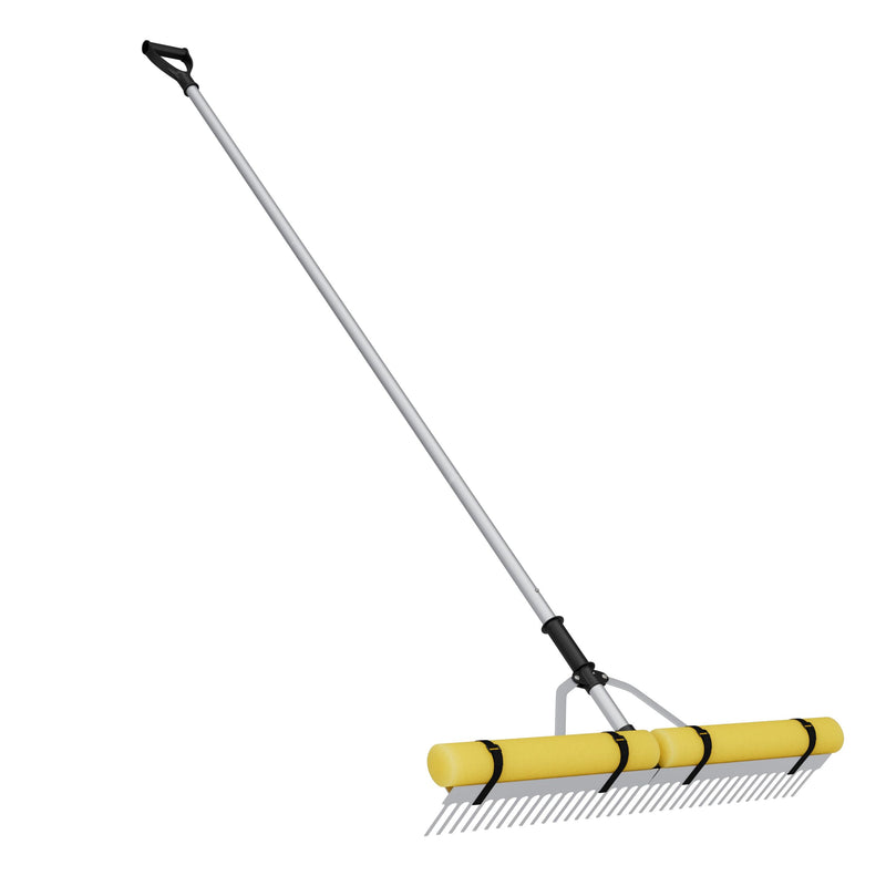 Load image into Gallery viewer, Goplus 36 Inch Pond Rake, Floating Lake Weed Rake Aluminum Collapsible Rake W/ Extension Handle