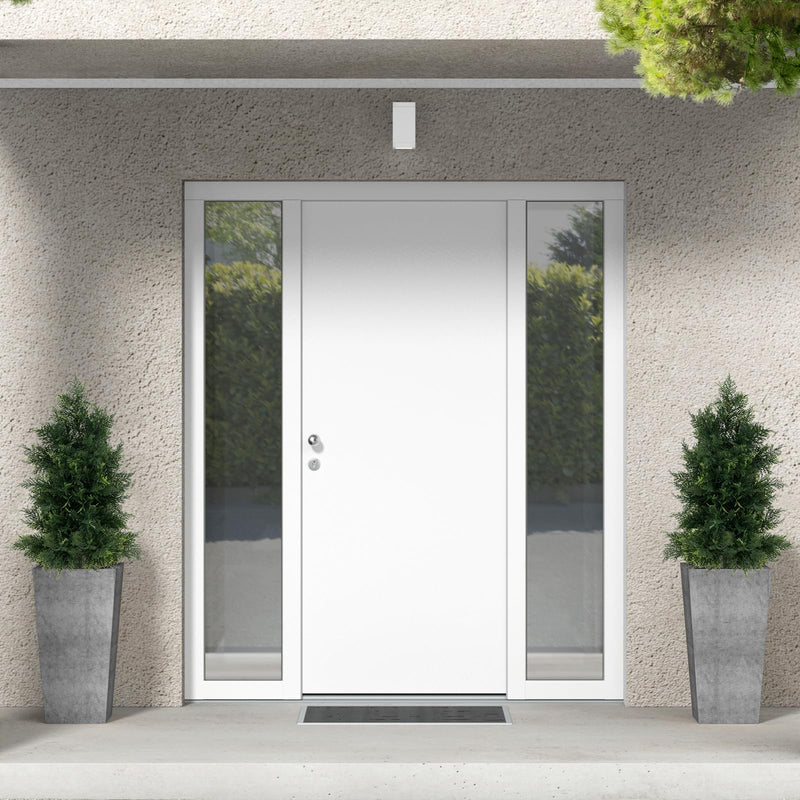 Load image into Gallery viewer, Goplus 31.5'' Artificial Cedar Topiary Trees for Outdoors, Potted Fake Cypress Trees with Cement Plastic Pot