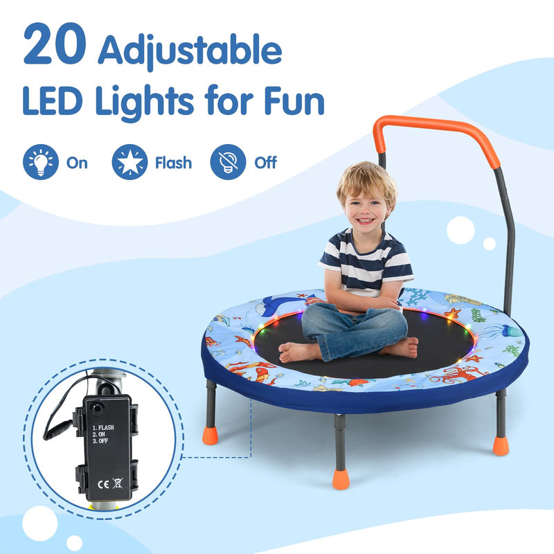 Load image into Gallery viewer, Goplus 36'' Foldable Toddler Trampoline for Kids