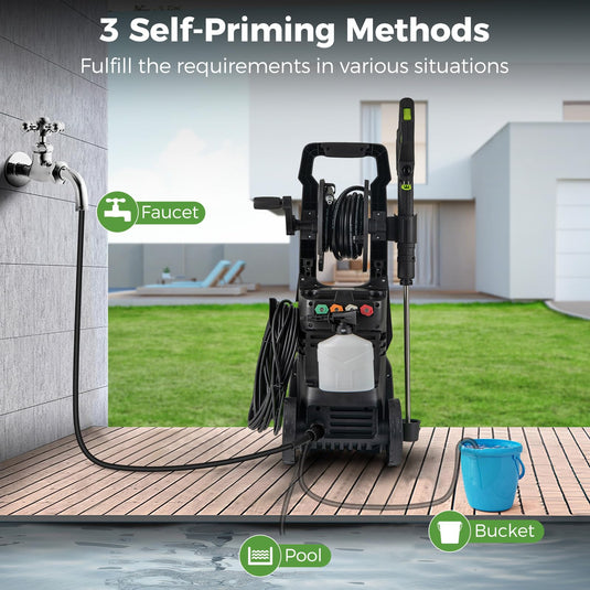 Goplus 2150PSI 1.2GPM Power Washer with 4 Quick Connect Nozzles