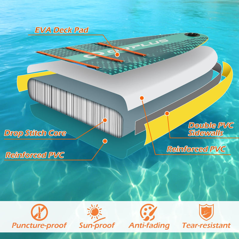 Load image into Gallery viewer, Goplus 11FT Inflatable Stand Up Paddle Board for Adults with Premium Kayak Seat