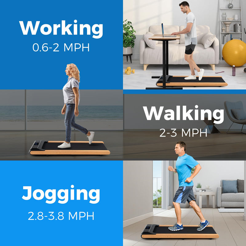 Load image into Gallery viewer, Goplus Walking Pad, Under Desk Treadmill for Home Office, Portable Walking Pad Treadmill with Remote Control