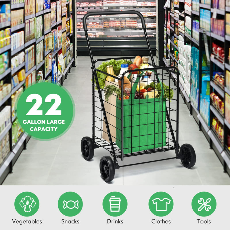 Load image into Gallery viewer, Goplus Shopping Carts for Groceries