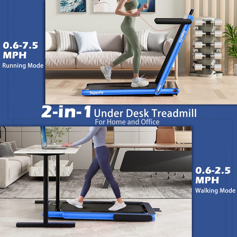 Load image into Gallery viewer, Goplus 2 in 1 Under Desk Treadmill