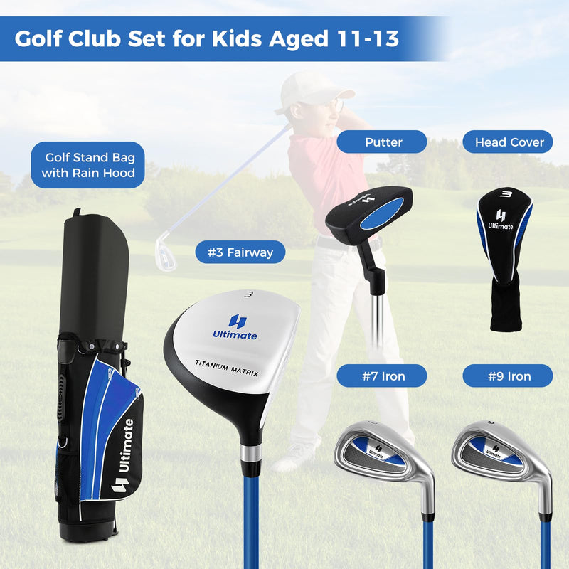 Load image into Gallery viewer, Goplus Junior Complete Golf Clubs Set for Kids, Right Hand Golf Clubs w/Stand Bag, Aged 11-13