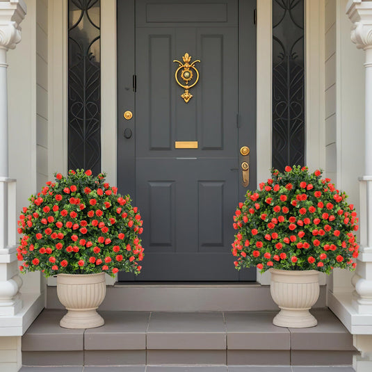 Goplus 21.5’’ Artificial Rose Topiary Ball Tree for Indoor Outdoor