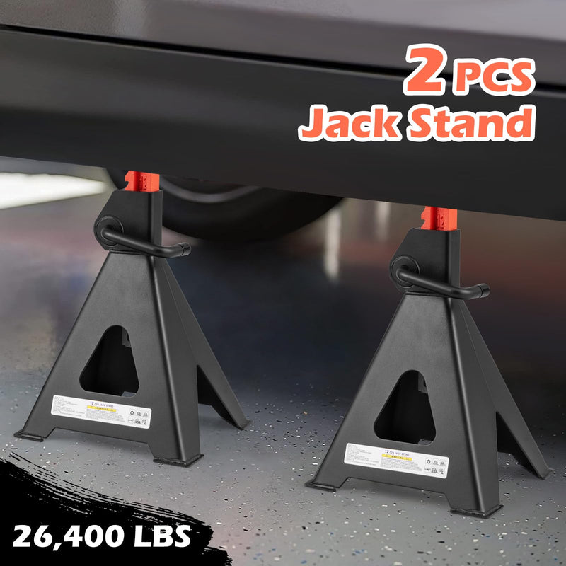 Load image into Gallery viewer, Goplus Jack Stands 12 Ton | 26,400 LBS Jack Stand with 19"-29.5" Adjustable Lifting Height