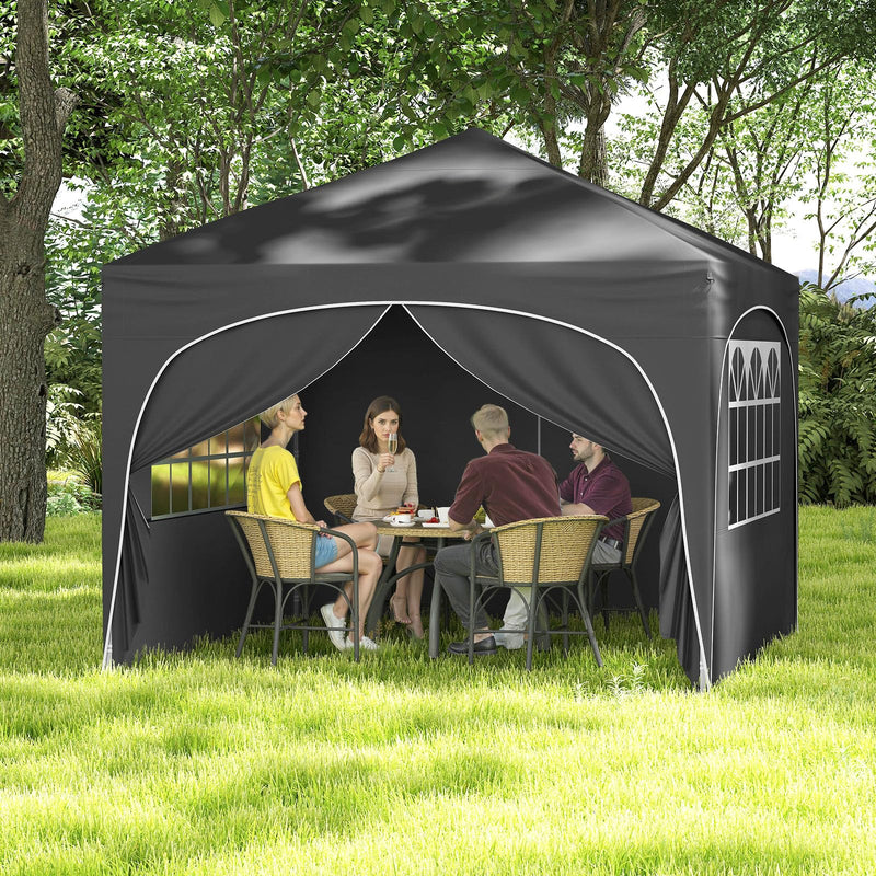 Load image into Gallery viewer, Goplus 10 X 10 FT Pop up Canopy Tent with 4 Removable Sidewall