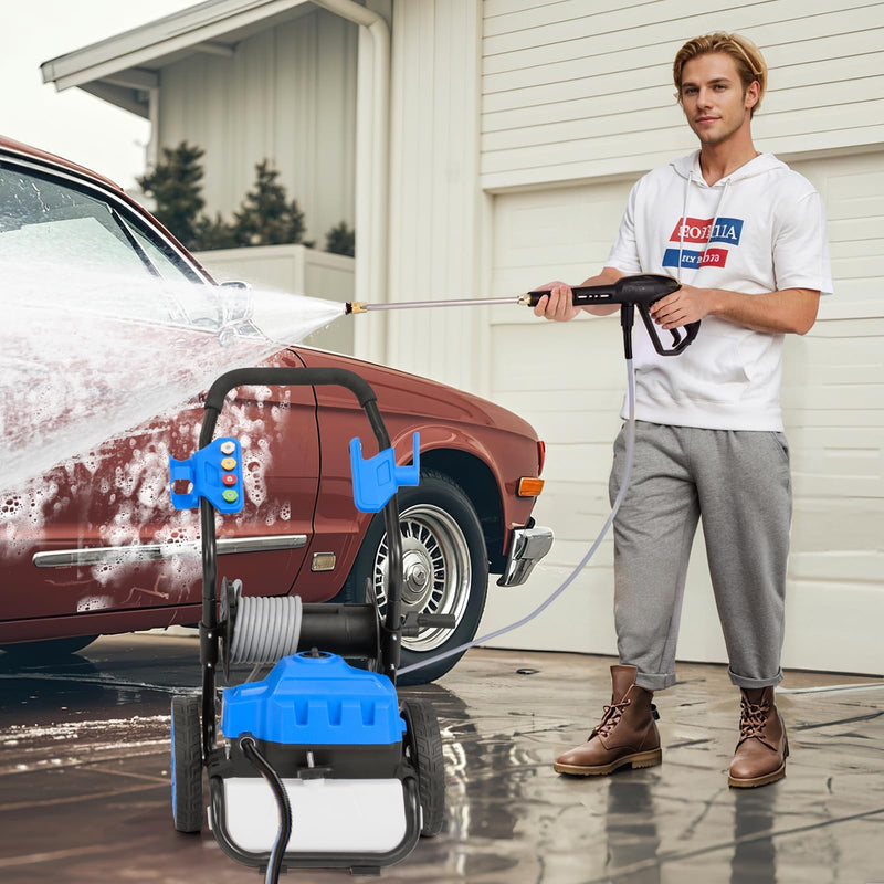 Load image into Gallery viewer, Goplus Electric Pressure Washer, 2300 PSI 1.8 GPM High Pressure Power Washer w/Wheels, 5 Quick Connect Nozzles