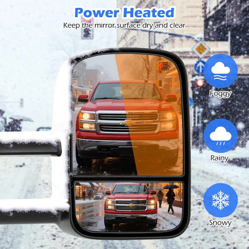 Load image into Gallery viewer, Goplus Tow Mirrors for 2003-2006 Chevy Silverado GMC Sierra Avalanche Suburban Tahoe Yukon XL