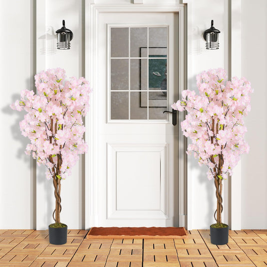 Goplus 5FT Artificial Cherry Blossom Tree