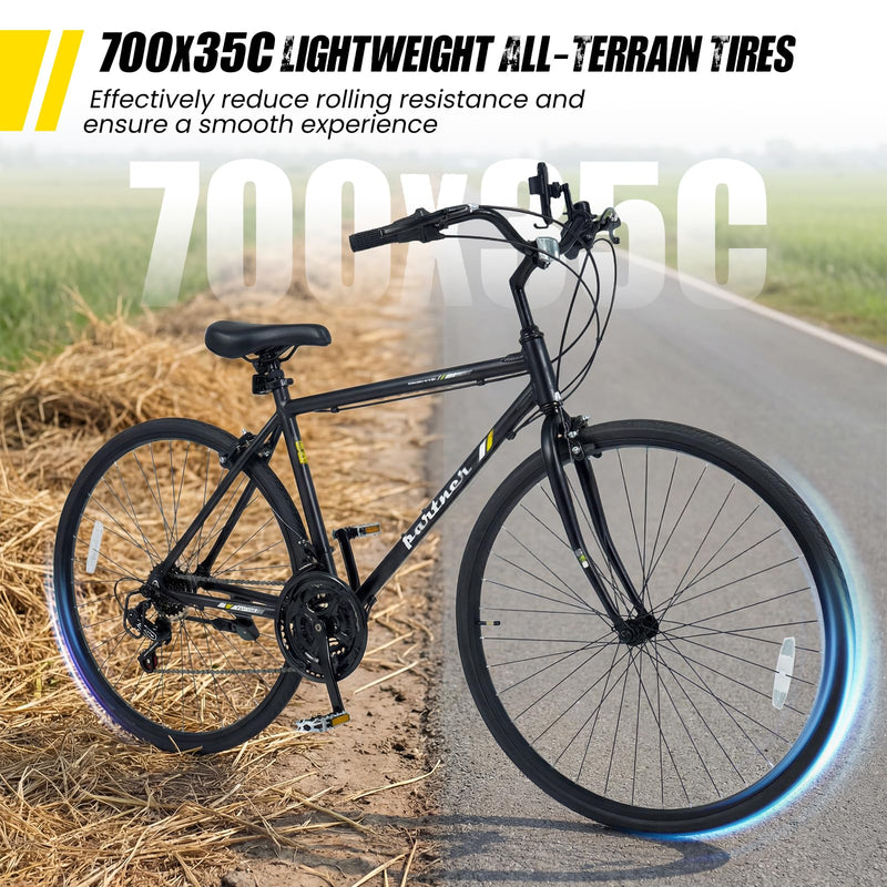 Load image into Gallery viewer, Goplus Hybrid Bike 18-Speed 700C Urban Commuter Bicycle w/Shimano Drivetrain