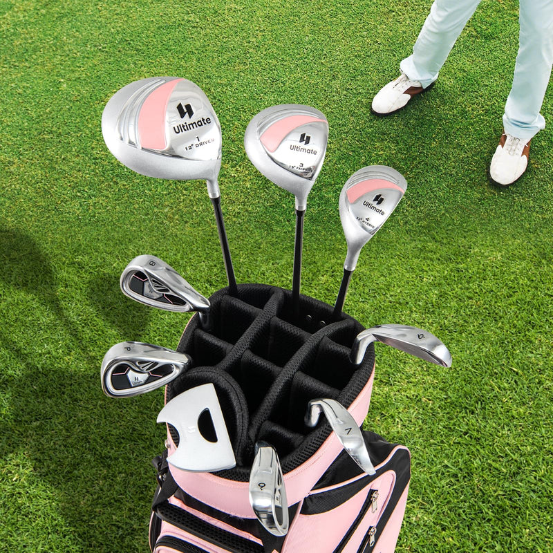 Load image into Gallery viewer, Goplus Complete Golf Club Set for Women, 9 Pieces Golf Clubs with Cart Bag