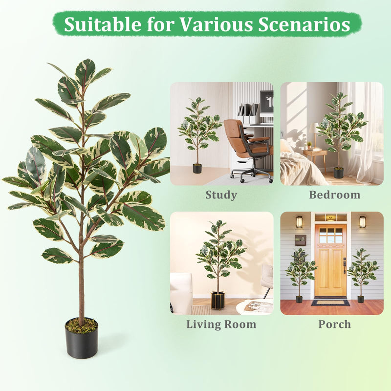 Load image into Gallery viewer, Goplus 4.3 FT Tall Artificial Bird of Paradise Plant (2 Pack)