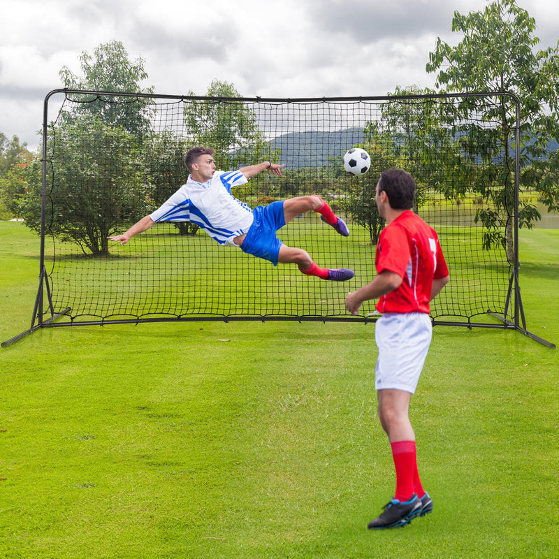 Load image into Gallery viewer, Goplus Soccer Rebounder Net, 12FTx6FT Soccer Training Equipment w/Portable Carrying Bag