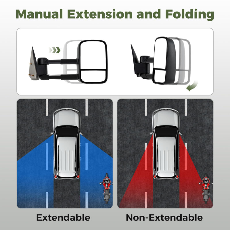 Load image into Gallery viewer, Goplus Extenable Tow Mirrors for 1999-2006 Chevy Silverado GMC Sierra 1500 2500HD 3500HD