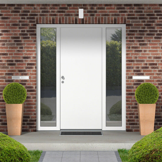 Goplus 2 PCS 20 Inch Artificial Plant Topiary Ball, Round Faux Boxwood Balls Outdoor with Mimic Fluffy Leaves