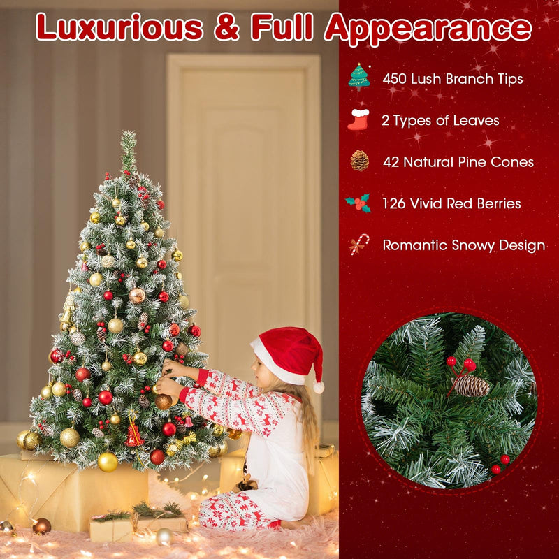 Load image into Gallery viewer, 5ft Pre-Lit Christmas Tree - Goplus