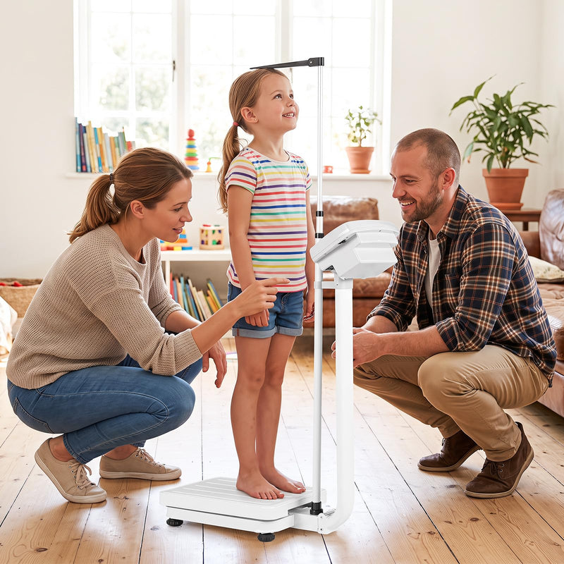 Load image into Gallery viewer, Goplus Height and Weight Scale with Height Rod | Digital Physician Scale with 400 lbs/180 kg Capacity