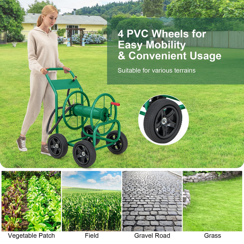 Load image into Gallery viewer, Goplus Garden Hose Reel Cart