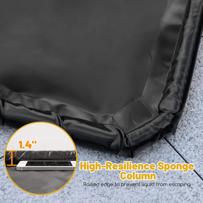 Load image into Gallery viewer, Goplus Garage Floor Mat, 22’ x 9’ Garage Mat for Under Car, Waterproof Protection from Snow Rain Mud