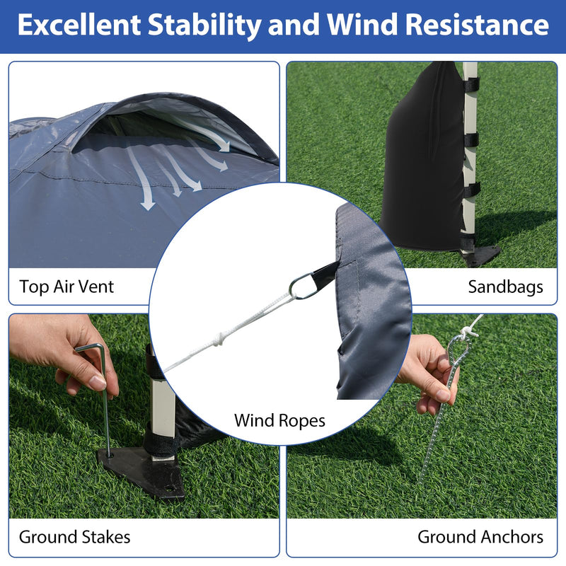 Load image into Gallery viewer, Goplus 10 x 10 Pop Up Canopy with 1 Sidewall and Wheeled Bag