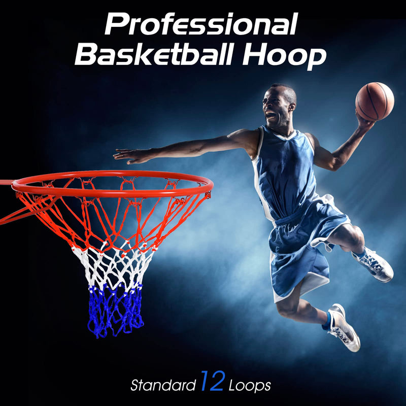 Load image into Gallery viewer, Goplus Replacement Basketball Rim Net, 18inch Portable Basketball Hoop