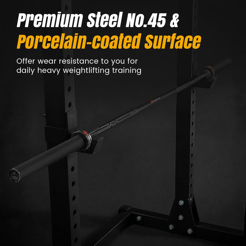 Load image into Gallery viewer, Goplus 7FT Olympic Barbell | 2000 lbs Weight Lifting Olympic Bar for Olympic Plates