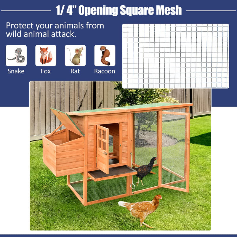 Load image into Gallery viewer, 48'' x 50' 1/4 inch Hardware Cloth, 23 Gauge Square Galvanized Chicken Wire