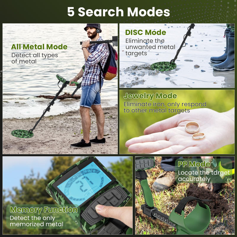 Load image into Gallery viewer, Goplus Metal Detector for Adults