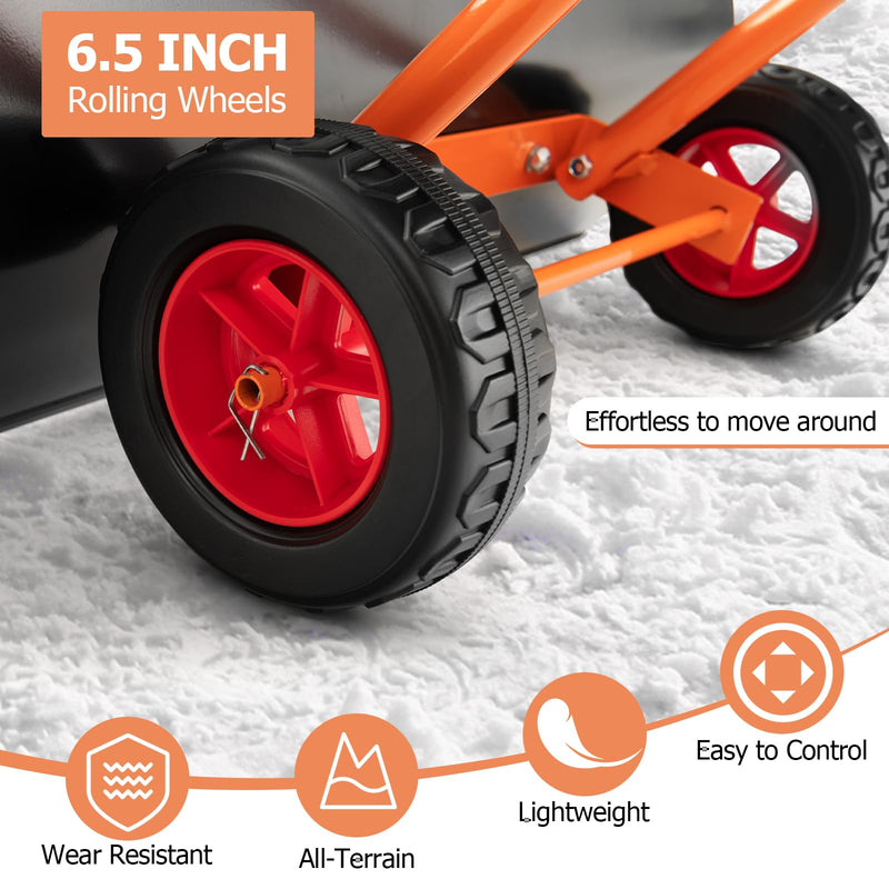 Load image into Gallery viewer, Goplus 30" Snow Shovel with Wheels