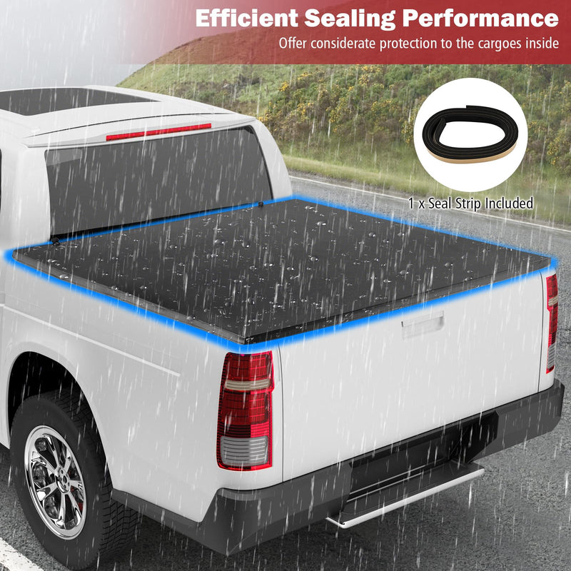 Load image into Gallery viewer, Goplus Soft Quad-Fold Tonneau Cover