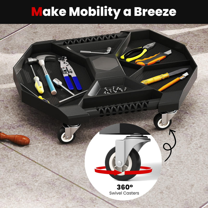 Load image into Gallery viewer, Goplus Moving Caddy Tray with 4 Swivel Casters for Garage Workshop