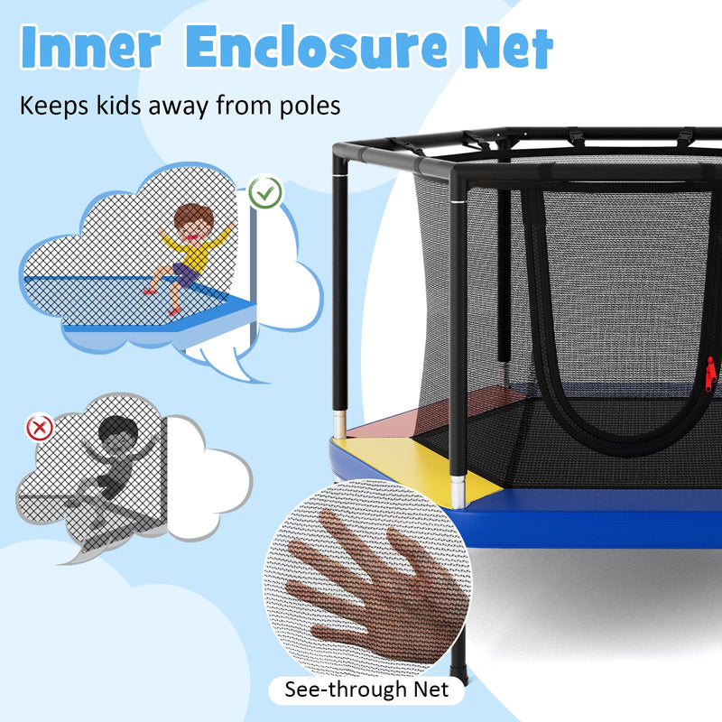 Load image into Gallery viewer, Goplus 48" Recreational Trampoline for Kids with Safety Enclosure Net