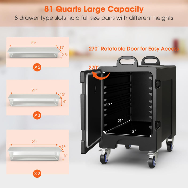 Load image into Gallery viewer, Goplus Insulated Food Pan Carrier for 5 Full-size Pans