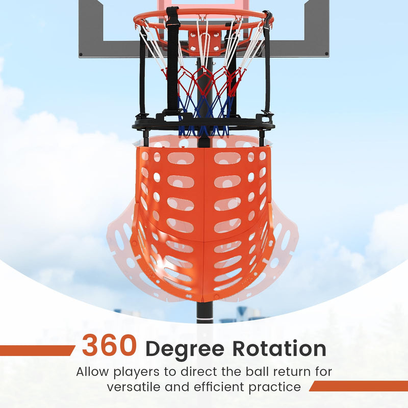 Load image into Gallery viewer, Goplus 360° Rotatable Basketball Return Attachment w/4 Tool-Free Detachable Hooks