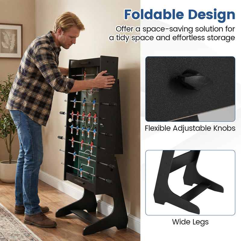 Load image into Gallery viewer, Goplus 48inch Full Competition Size Freestanding Soccer Game Table with 22 Players 2 Balls