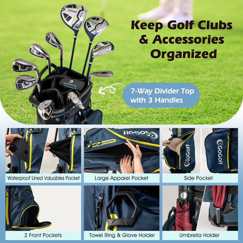 Load image into Gallery viewer, Goplus Complete Golf Club Set for Men | 12 Pieces Right Hand Golf Clubs