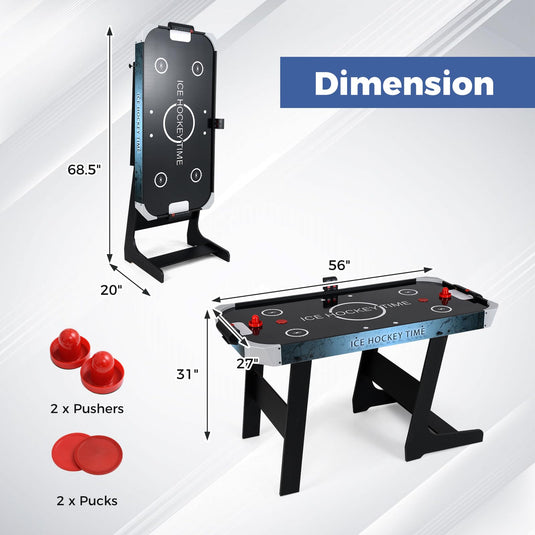 Goplus 56 Inch Air Hockey Arcade Game Table with Digital LED Scoreboard