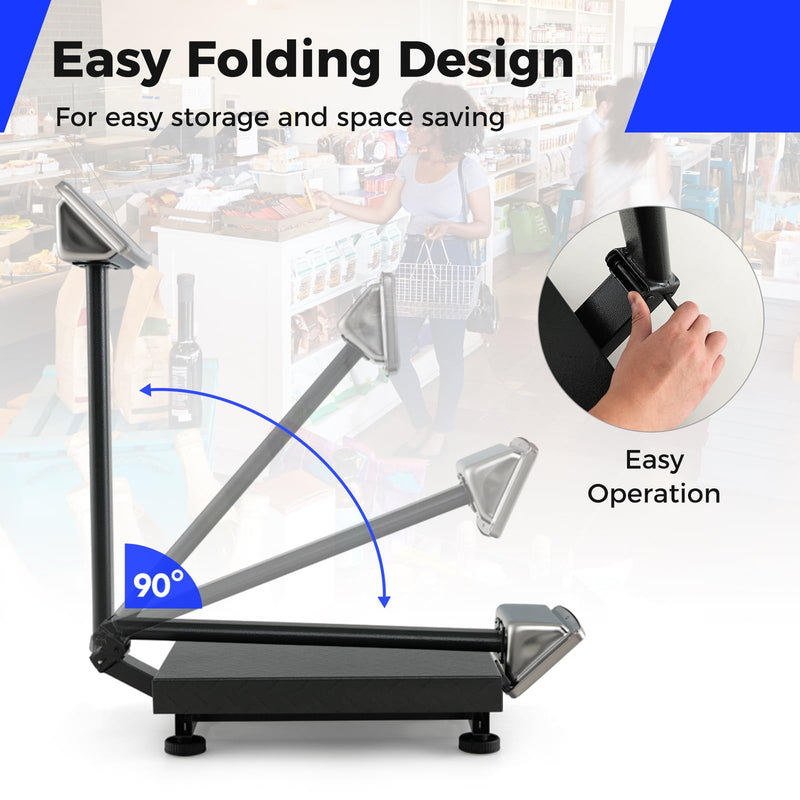 Load image into Gallery viewer, Goplus 660 LBS Digital Platform Scale, Commercial Electronic Postal Scale with LB/KG Price Calculator