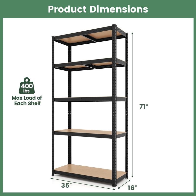 Load image into Gallery viewer, Goplus 5 Tier Adjustable Garage Shelving Unit Multipurpose Organizing Shelf