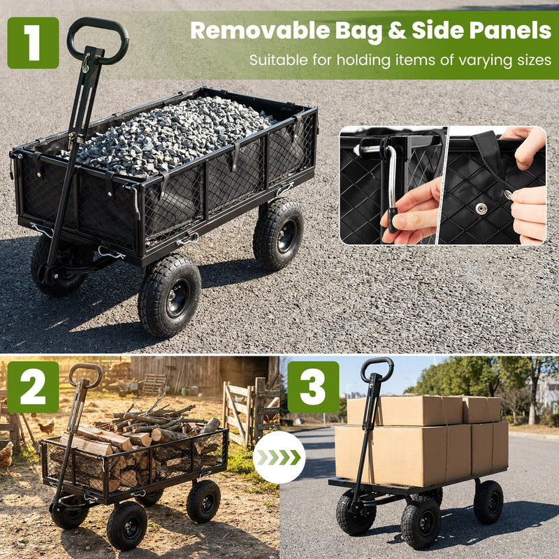 Load image into Gallery viewer, Goplus 880lbs Heavy Duty Garden Cart