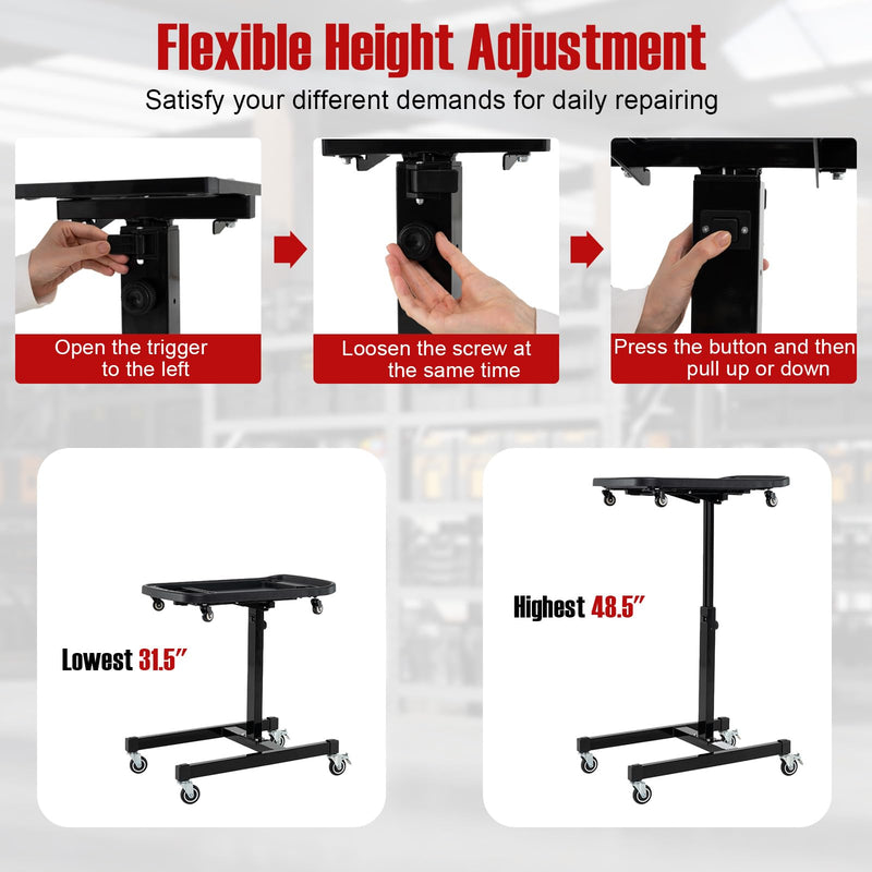 Load image into Gallery viewer, Goplus 31.5”-48.5” Height Adjustable Workbench with Detachable Part Tray